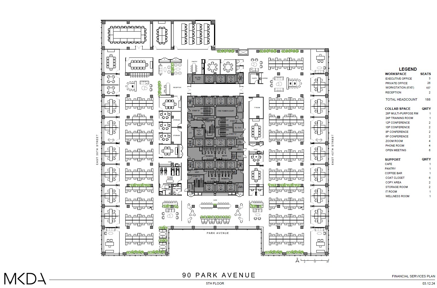 90 Park Ave, New York, NY for lease Floor Plan- Image 1 of 2