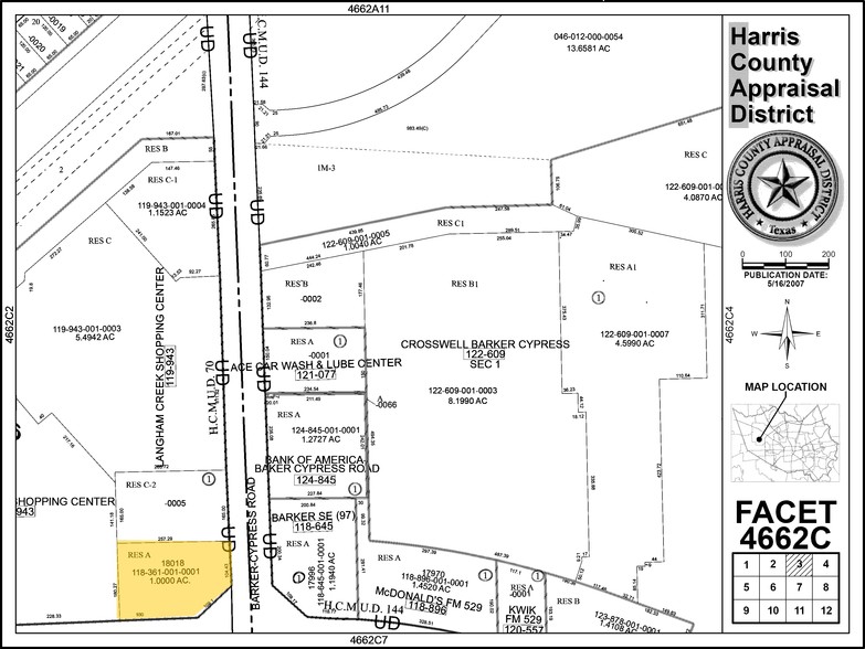 18018 FM 529 Rd, Cypress, TX for lease - Plat Map - Image 2 of 10