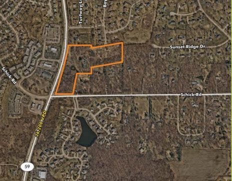 NEC Rt 59 & Schick Rd, Bartlett, IL for sale - Aerial - Image 2 of 3