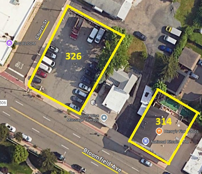 314 & 326 Bloomfield Ave. BLDG+LOT portfolio of 2 properties for sale on LoopNet.com Aerial- Image 1 of 23