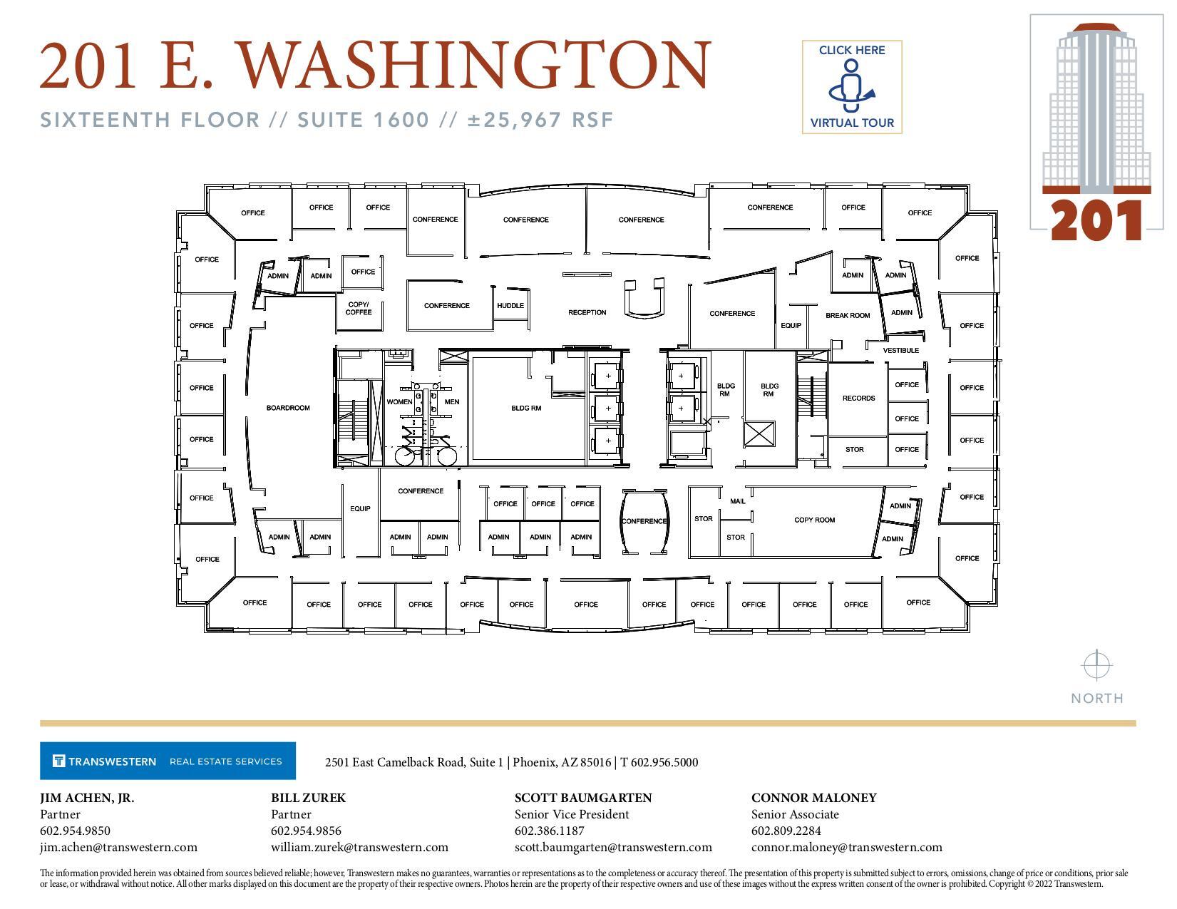 201 E Washington St, Phoenix, AZ for lease Floor Plan- Image 1 of 1