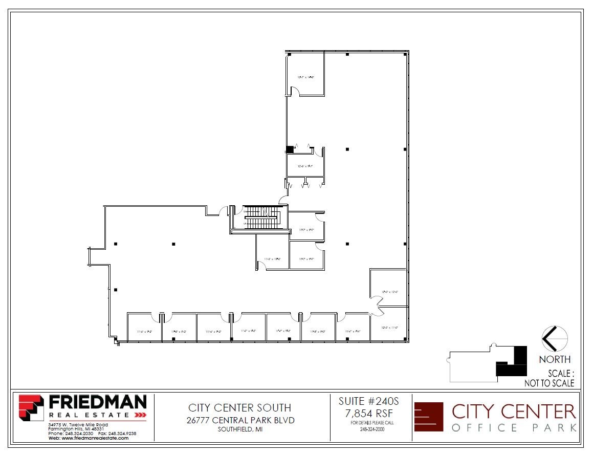 26777-26999 Central Park Blvd, Southfield, MI for lease Floor Plan- Image 1 of 2