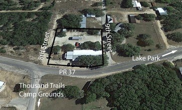 10877 Park Road 37, Lakehills, TX - AERIAL  map view