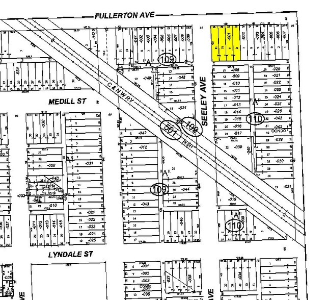 2023 W Fullerton Ave, Chicago, IL for lease - Plat Map - Image 2 of 12