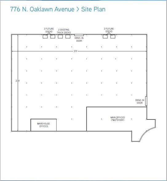 776 N Oaklawn Ave, Elmhurst, IL for sale - Site Plan - Image 1 of 1