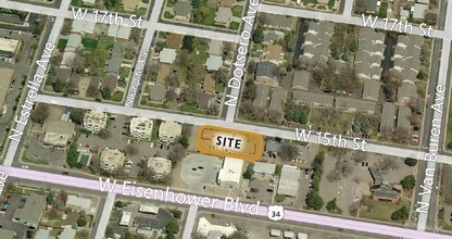 1966 W 15th St, Loveland, CO - AERIAL  map view