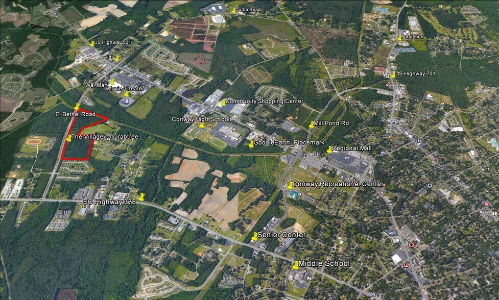 El Bethel Road, Conway, SC for sale - Aerial - Image 2 of 2