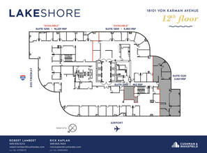 18101 Von Karman Ave, Irvine, CA for lease Floor Plan- Image 1 of 1