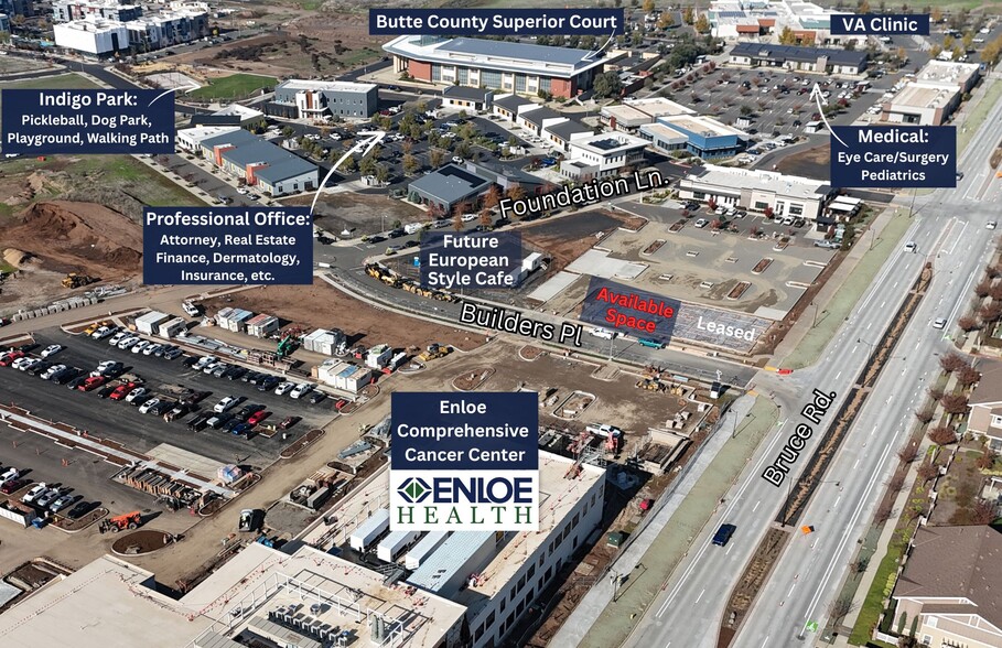 2476 Builders Pl, Chico, CA for lease - Aerial - Image 3 of 5