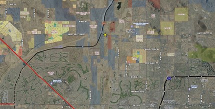 115th Ave & Happy Valley Pky, Sun City, AZ - aerial  map view