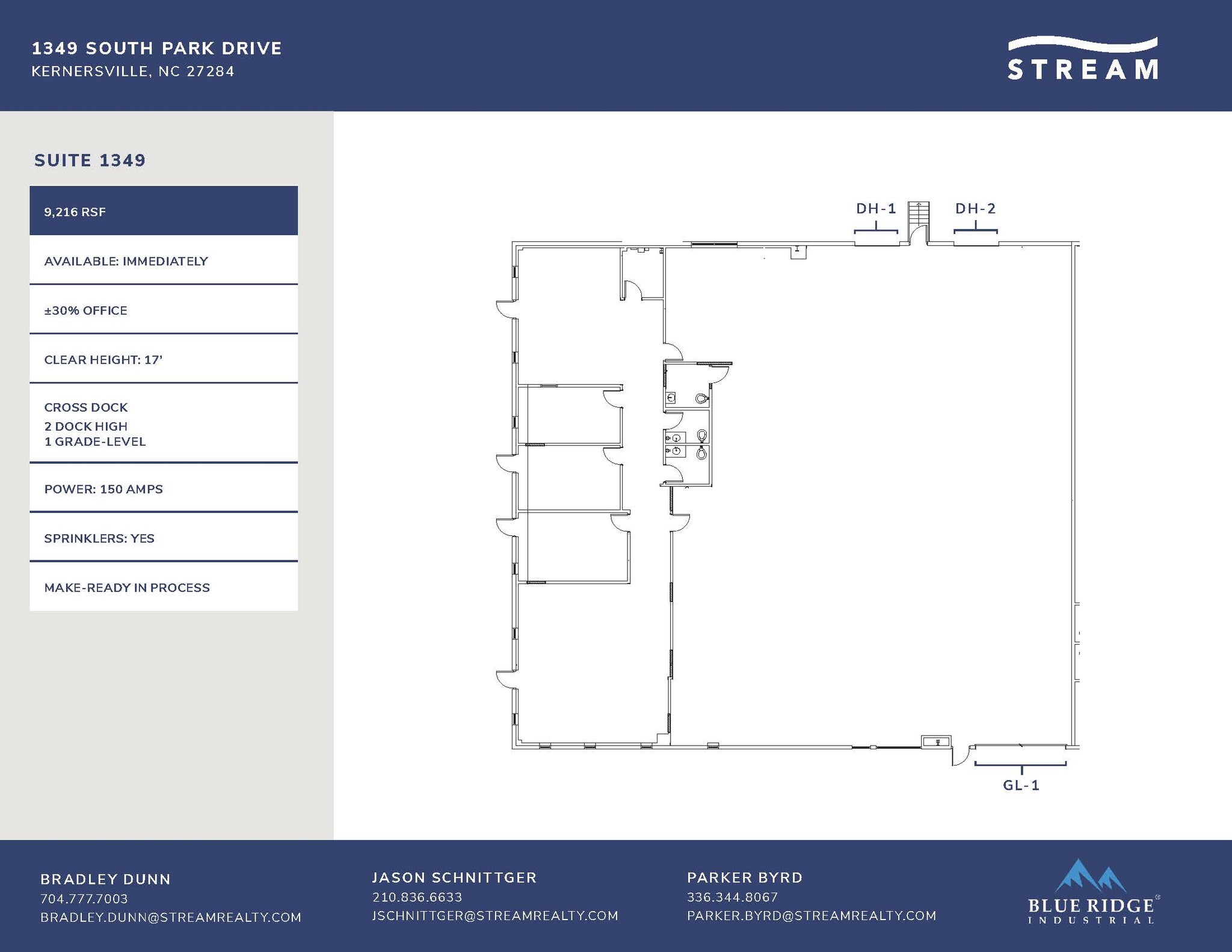 1349 S Park Dr, Kernersville, NC for lease Floor Plan- Image 1 of 1