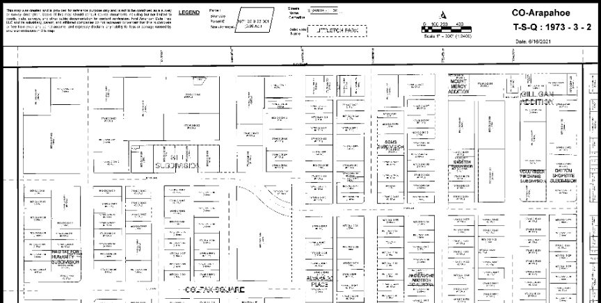 9150 E Colfax Ave, Aurora, CO for sale - Plat Map - Image 2 of 7