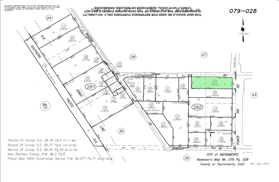 3300 Power Inn Rd, Sacramento, CA for lease - Plat Map - Image 3 of 4