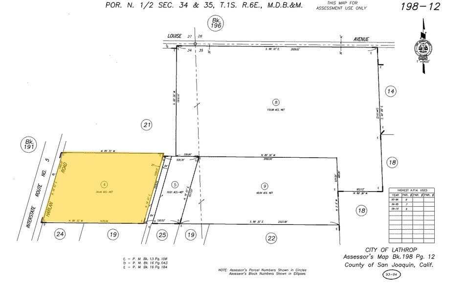 17100 S Harlan Rd, Lathrop, CA for lease - Plat Map - Image 3 of 11
