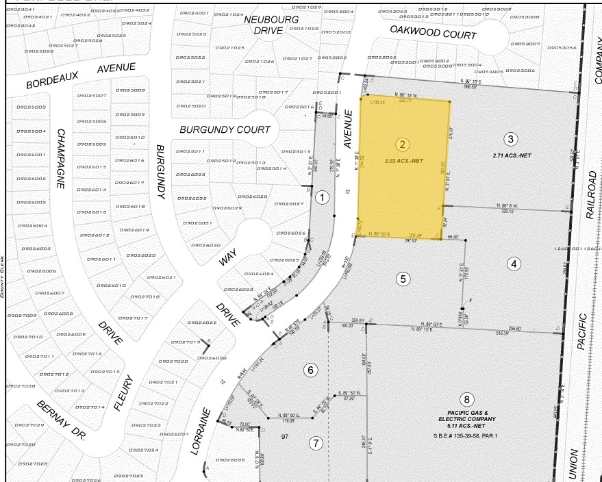 8110 Lorraine Ave, Stockton, CA for sale Plat Map- Image 1 of 1