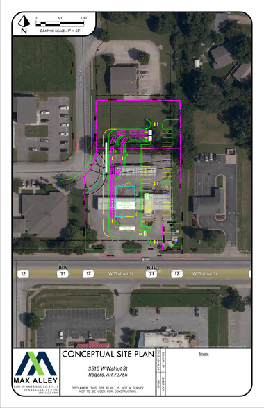 3515 W Walnut St, Rogers, AR for sale - Site Plan - Image 2 of 2