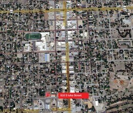 810 S Iuka St, Pratt, KS - AERIAL  map view