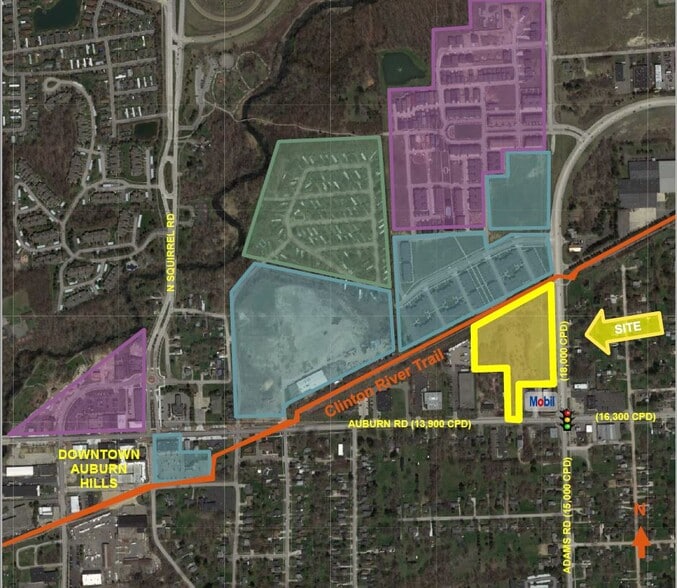 3010 S Adams Rd, Auburn Hills, MI for lease - Aerial - Image 2 of 7