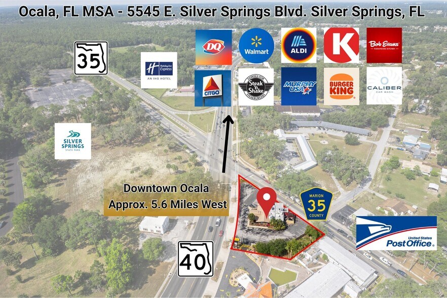 5545 E Silver Springs Blvd, Silver Springs, FL for sale - Aerial - Image 3 of 49