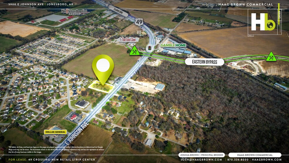 5910E Johnson Avenue, Jonesboro, AR for lease - Aerial - Image 3 of 5