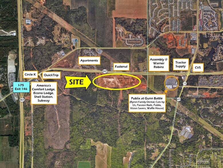 Hwy 247 Connector, Warner Robins, GA for sale - Building Photo - Image 2 of 2
