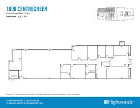 2000 CentreGreen Way, Cary, NC for lease Floor Plan- Image 1 of 1