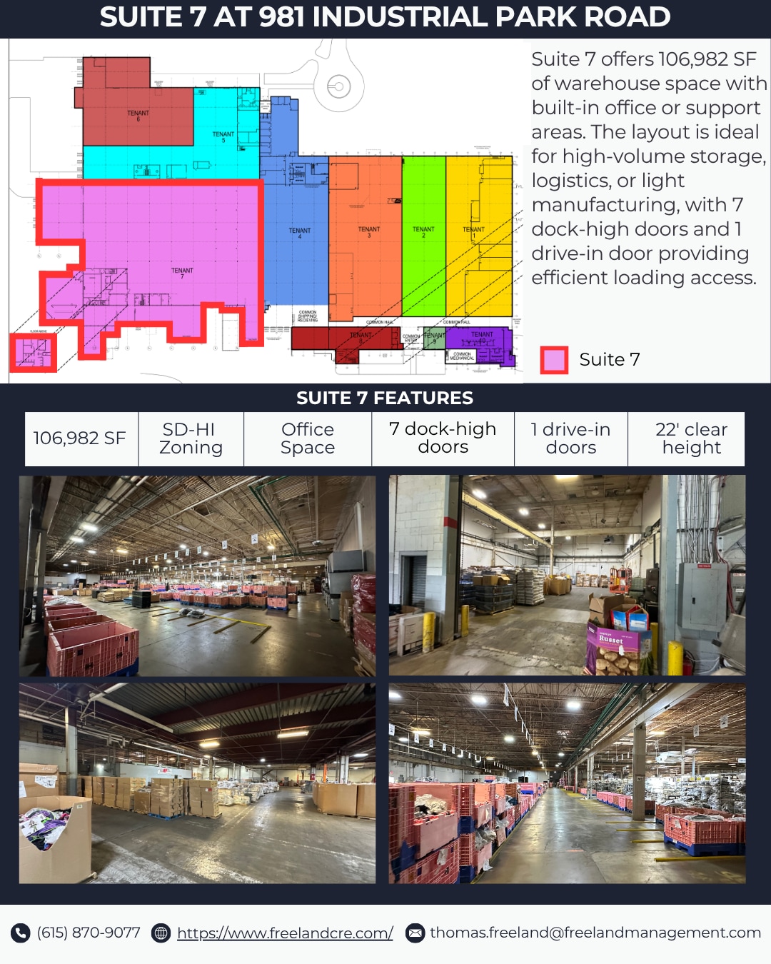 981 Industrial Park Rd, Columbia, TN for sale Interior Photo- Image 1 of 1