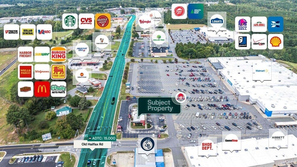 3461 Old Halifax Rd, South Boston, VA for sale - Aerial - Image 2 of 2