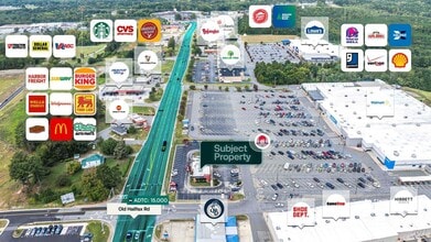 3461 Old Halifax Rd, South Boston, VA - AERIAL  map view