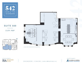 542-550 S Dearborn St, Chicago, IL for lease Floor Plan- Image 1 of 5