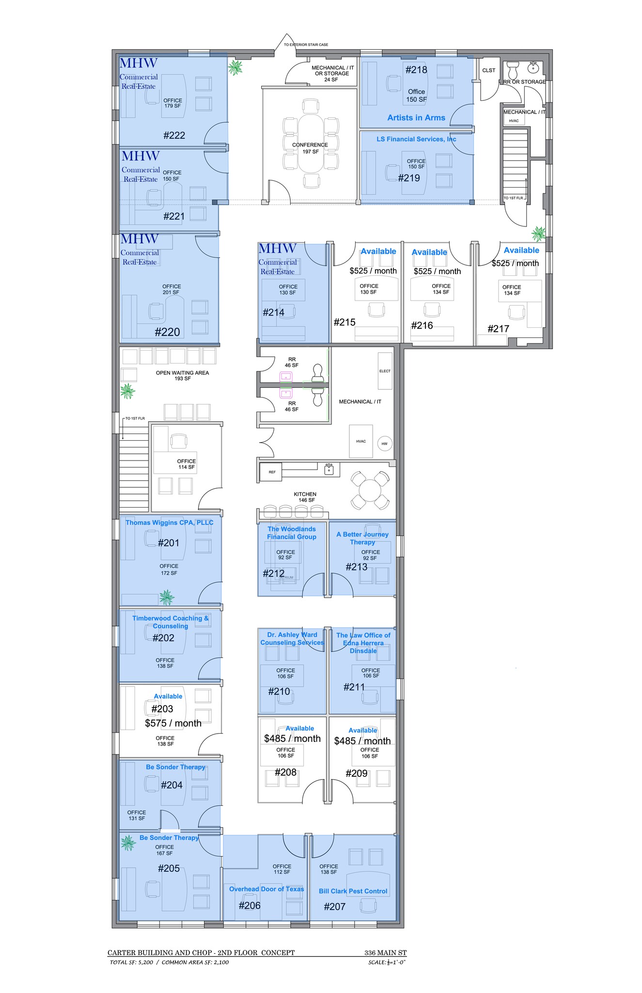 336 N Main St, Conroe, TX for lease Site Plan- Image 1 of 1