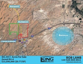 More details for 2100 Dark Star Rd, Benson, AZ - Land for Sale
