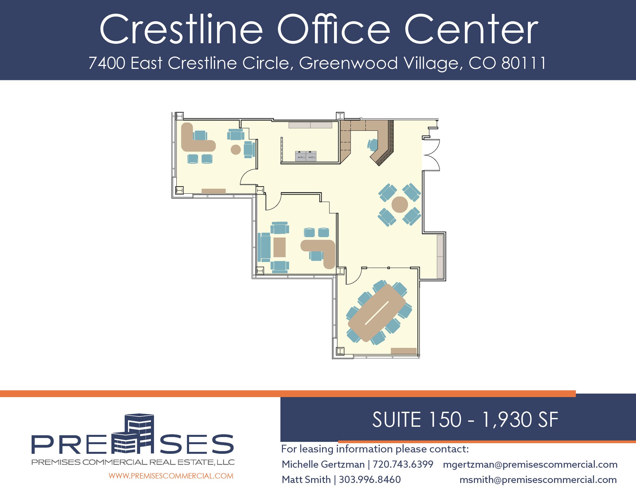 7400 E Crestline Cir, Greenwood Village, CO for lease Floor Plan- Image 1 of 1