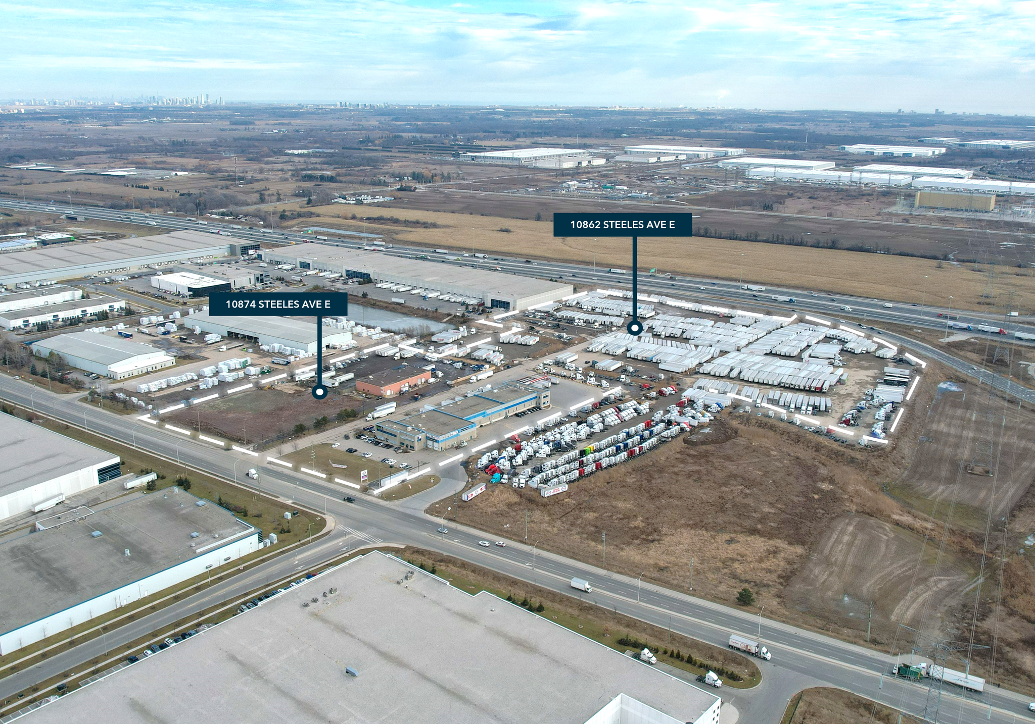 10874 Steeles Ave, Halton Hills, ON for sale Aerial- Image 1 of 4