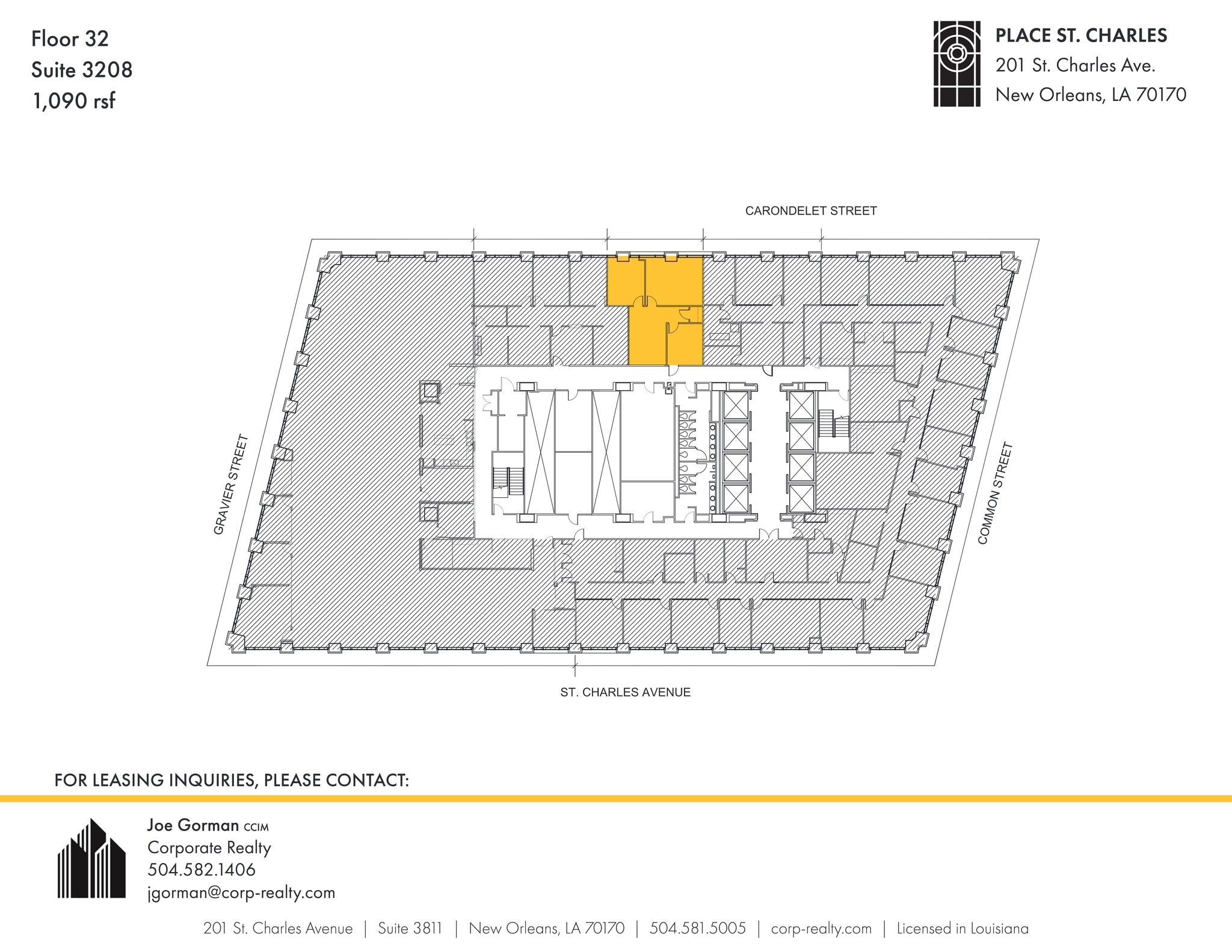 201 St. Charles Ave, New Orleans, LA for lease Site Plan- Image 1 of 1