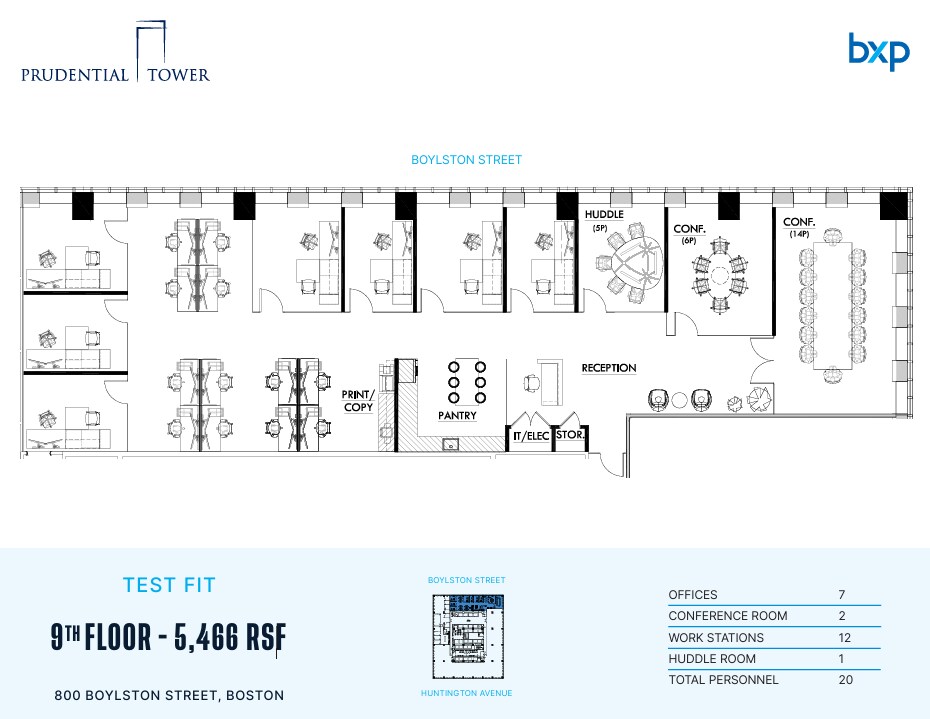 800 Boylston St, Boston, MA for lease Floor Plan- Image 1 of 1
