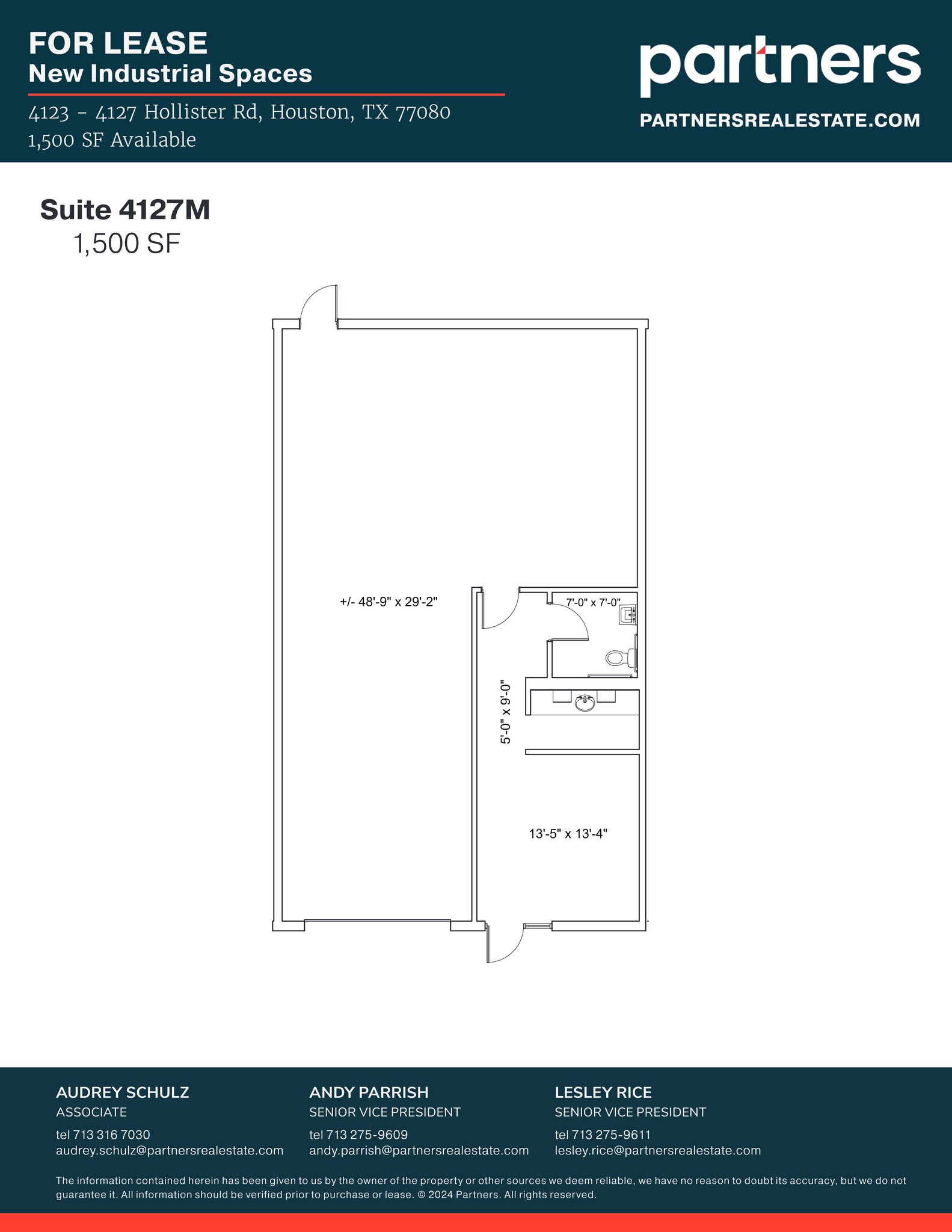 4125 Hollister St, Houston, TX for lease Site Plan- Image 1 of 1