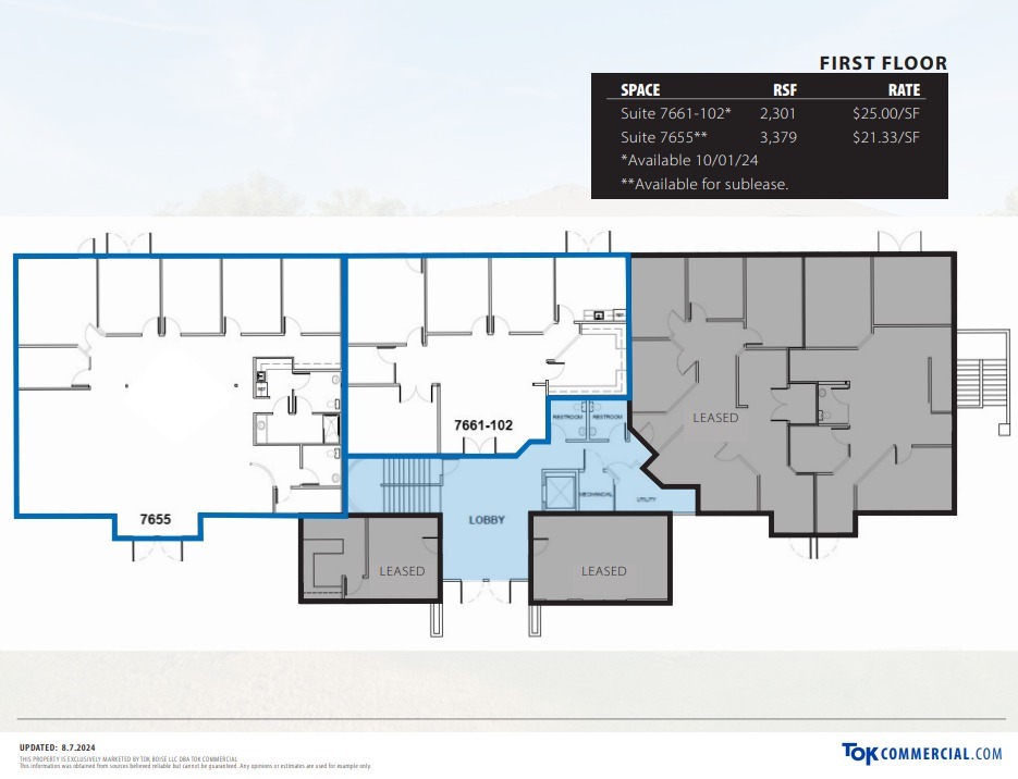 7661-7669 W Riverside Dr, Boise, ID for lease Floor Plan- Image 1 of 1