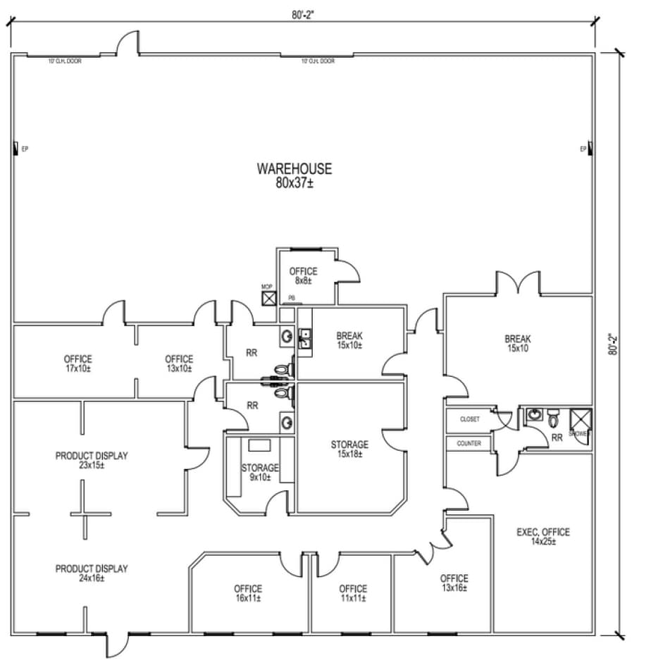 7415 Whitehall St, Richland Hills, TX for lease Floor Plan- Image 1 of 1