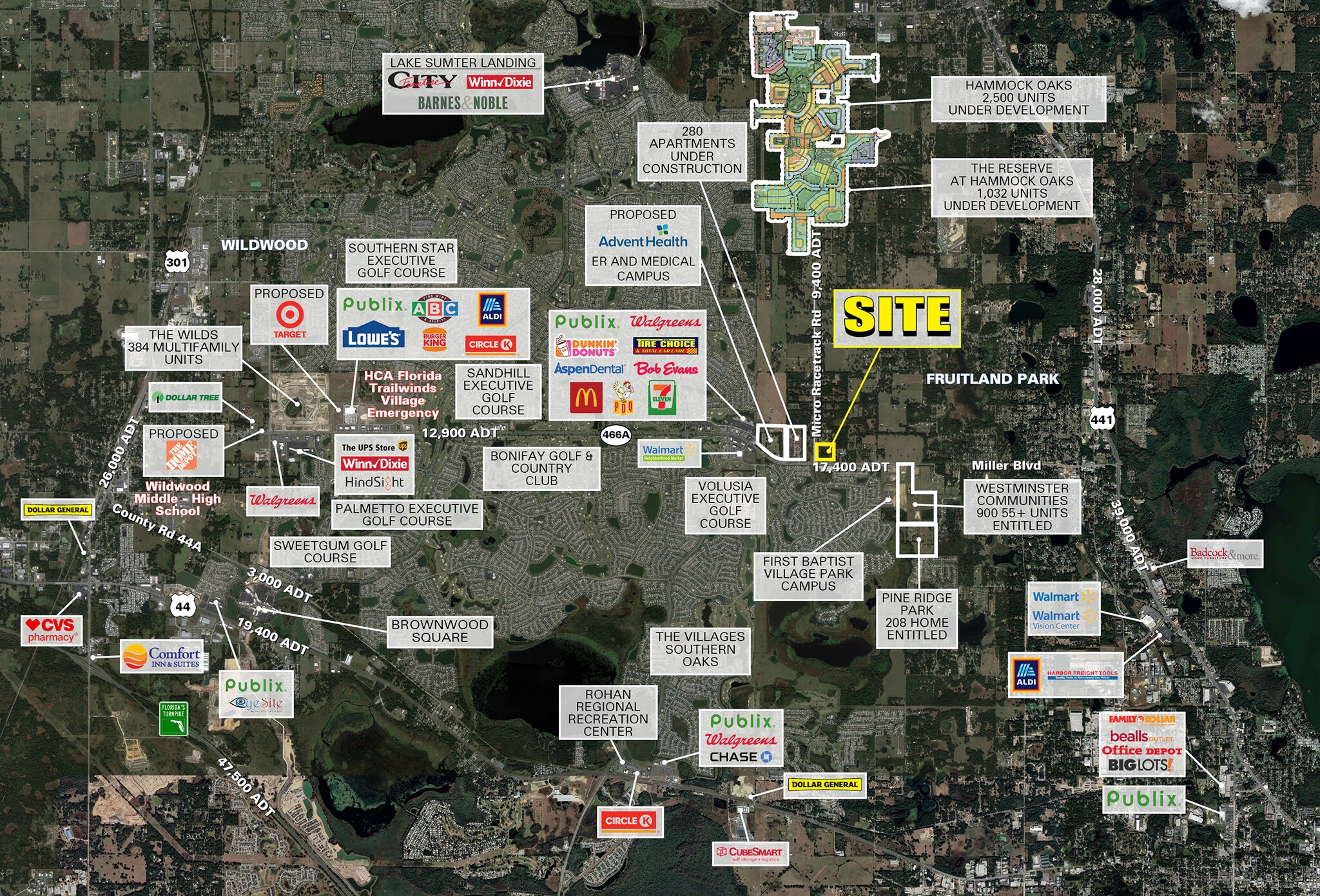 NEC CR 466 A & Micro Racetrack Rd, Fruitland Park, FL for lease Building Photo- Image 1 of 4