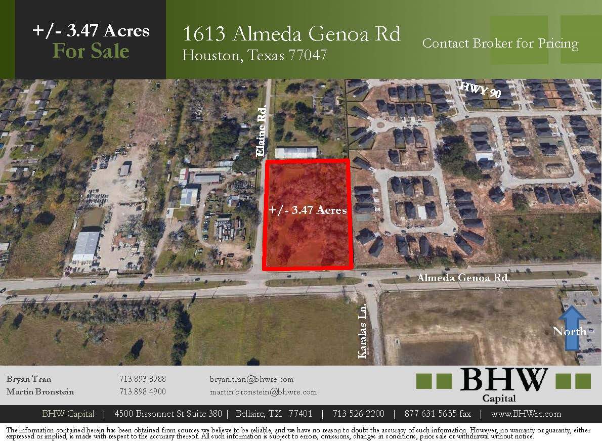 1613 Almeda Genoa Rd, Houston, TX for sale Aerial- Image 1 of 1