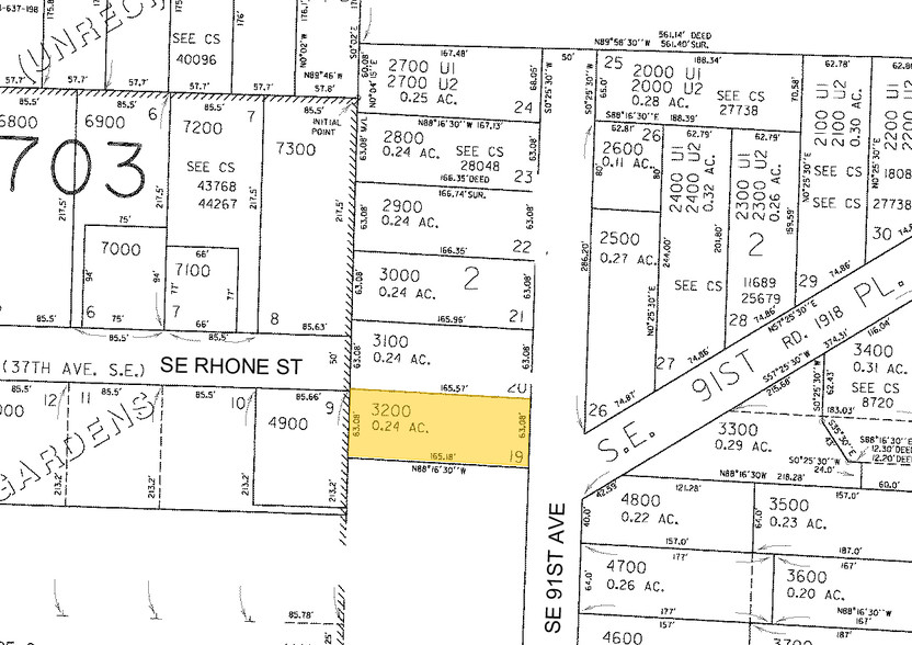 3709-3717 SE 91st Ave, Portland, OR for sale - Plat Map - Image 2 of 9