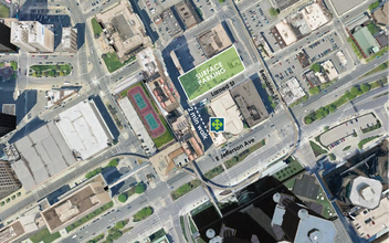 409 E Jefferson Ave, Detroit, MI - AERIAL  map view