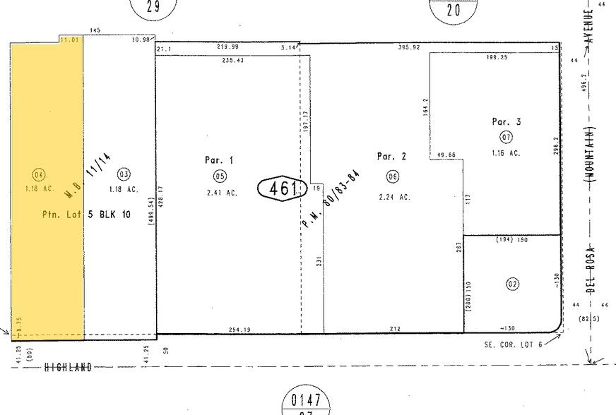 1470 Highland Ave, San Bernardino, CA for lease - Plat Map - Image 2 of 28