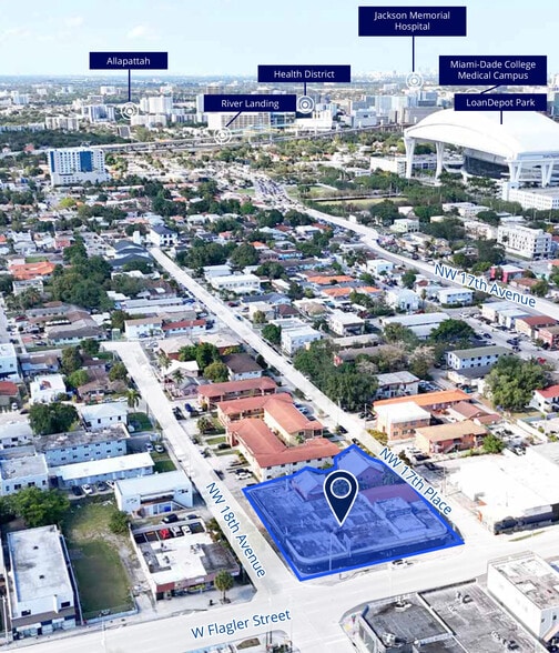 1779 W Flagler Street portfolio of 2 properties for sale on LoopNet.com - Aerial - Image 3 of 5