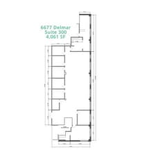 6677-6683 Delmar Blvd, University City, MO for lease Floor Plan- Image 2 of 20