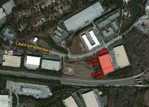 1300 Lakes Pky, Lawrenceville, GA - AERIAL  map view