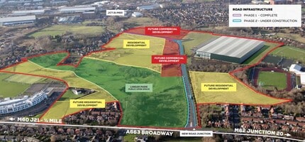 Lydia Becker Way, Oldham, GTM - Aerial  map view