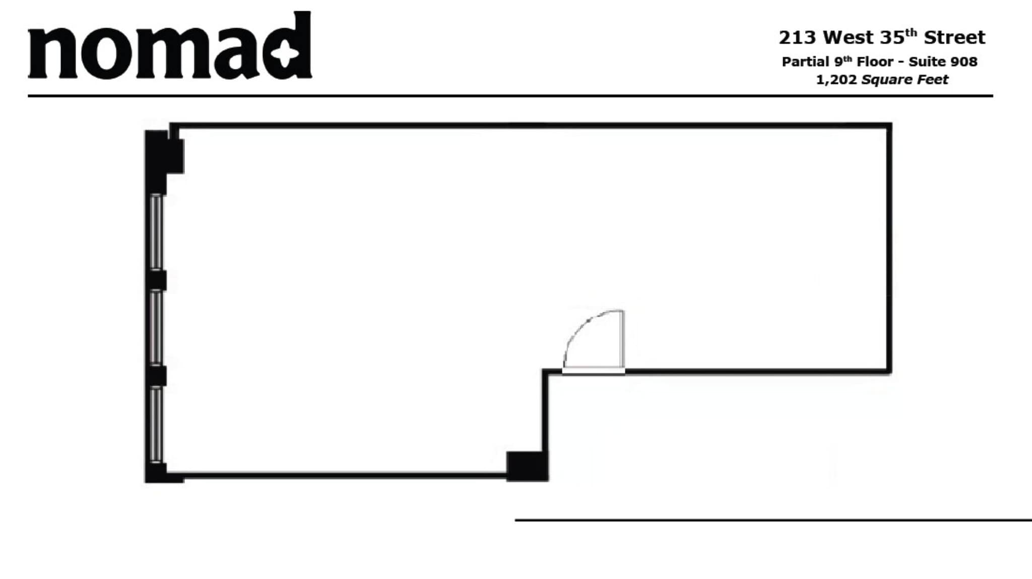 213 W 35th St, New York, NY for lease Floor Plan- Image 1 of 5