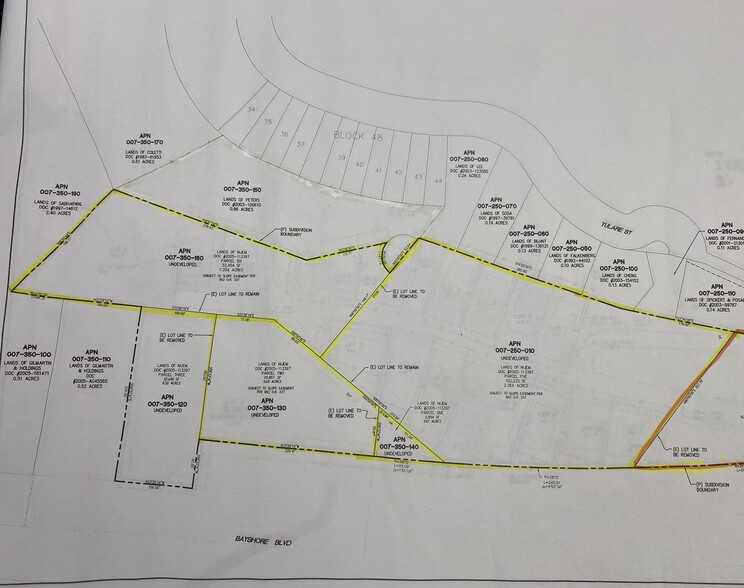 0 Bayshore Blvd., Brisbane, CA for sale - Site Plan - Image 1 of 7